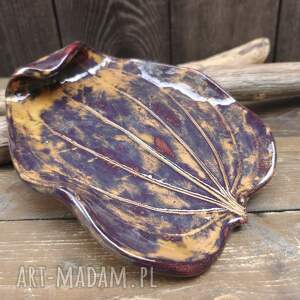 Prezent Ceramiczna podstawka liść (c907)