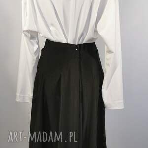 handmade spódnice spódnica czarna asymetryczna