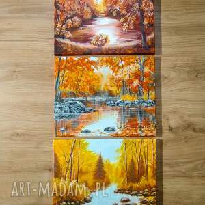 Prezent WYPRZEDAŻ KOLEKCJI - TRYPTYK NATURY AKRYLOWY JESIENNE