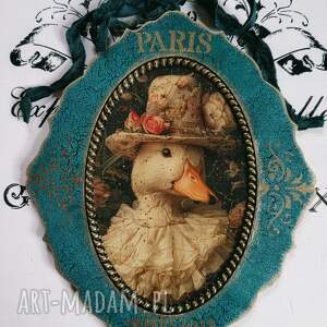 Medalion dekoracyjny prowansalski - decoupage vintage