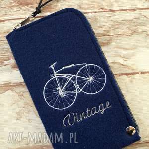 filcowe etui na telefon - vintage bike smartfon retro rower gwiazdy, prezent