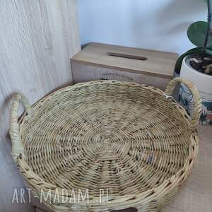 wiklinowa, taca, wiklina papierowa, stół, kuchnia, pieczywo