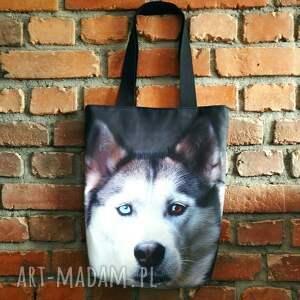 krasanka torba na prezent pies alaskan malamut shopper wodoodporna wrzutka