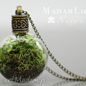 handmade naszyjniki ♥ terrarium ♥ naszyjnik część natury