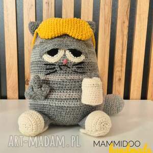 dekoracje kot na szydełku ozdoba domu szydelkiem robione wloczki