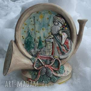 handmade prezenty święta lampion ceramiczny - róg obfitości