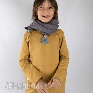 handmade bluza basic musztardowa