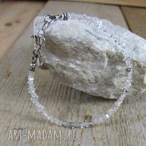 handmade diament herkimer - delikatna bransoletka 437