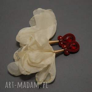 klipsy sutasz z kwiatkiem