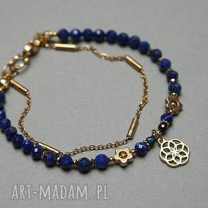 lapis lazuli vol 12 bransoletka - szlachetna kolekcja, kamienie naturalne