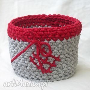 handmade pudełka koszyk ze sznurka bawełnianego
