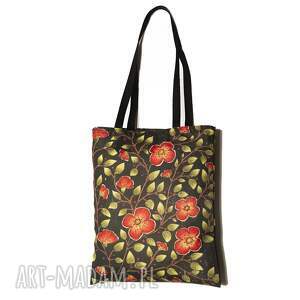 torba na zakupy, torebka, shopperka kwiatek, ilustracja