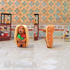 handmade dekoracje jamnik hot dog