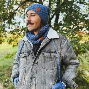 Męska czapka MERINO Explorer “Ciemny niebieski”