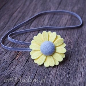 handmade dla dziecka opaska z kwiatuszkiem