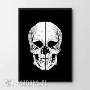 plakat obraz black skull 61x91cm