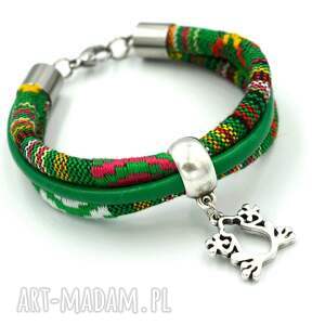 handmade bransoletka boho frog chantico