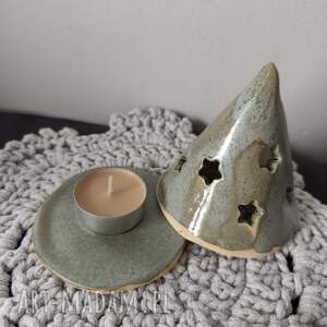 choinka ceramiczna lampion - Ceramika