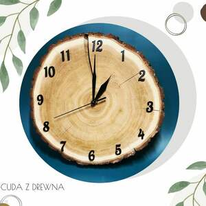 ręczne wykonanie zegary drewniany zegar z plastra drewna - 30