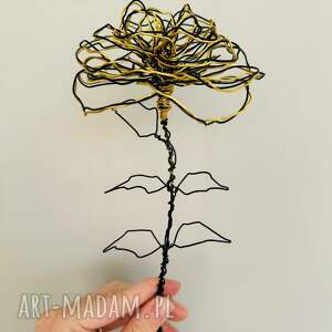 ręczne wykonanie dekoracje kwiat z drutu aluminiowego, sztuczny kwiat