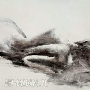 lady - 50x70, kobieta duży obraz obrazy nad łóżko, do sypialni, grafika