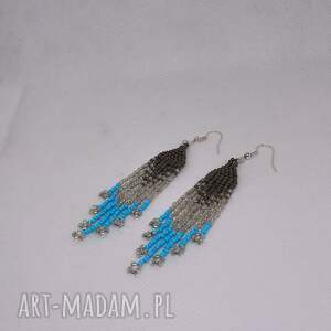 Prezent Drobne kolczyki z koralików indiańskie, unikatowe