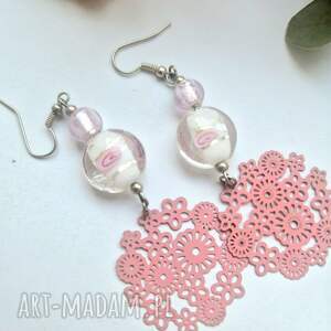 kolczyki szklo i filigrany box l1 fo azu, et, bo slu