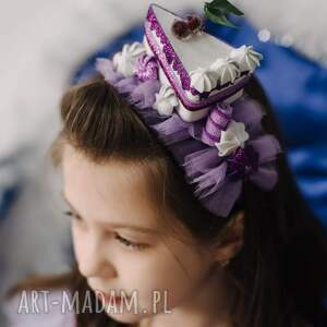 Opaska z słodyczami, tort, cukierkami, uroczy obrus