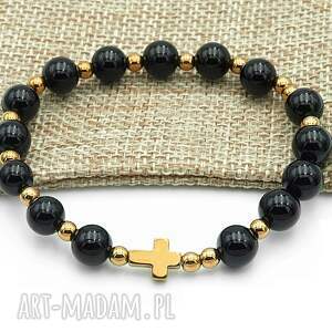 bransoletka różaniec na rękę turmalin sakwa rękodzieło, kamienie naturalne