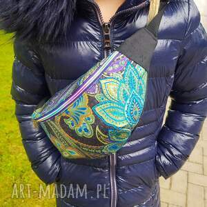 handmade nerki nerka boho zieleń szmaragdowa w paisley