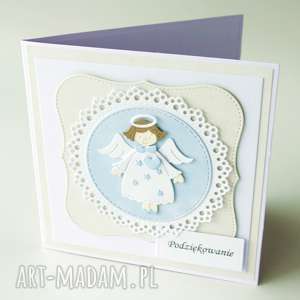 ręczne wykonanie scrapbooking kartki kartka na chrzest święty