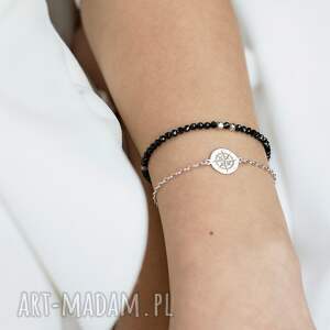 Prezent Bransoletki ze srebra spinel, róża wiatrów