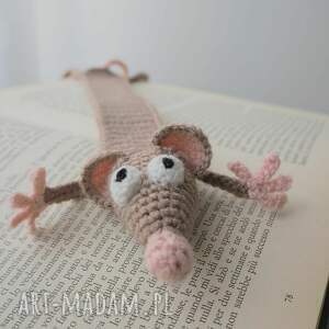 zakładka do książki szczurek dla mola książkowego prezent na urodziny