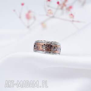 Kocie Łapy - Pierścionek z Miedzi i Srebra