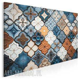 obraz do salonu - mozaika geometryczna ornamenty dekoracyjne 70x50 cm 104701