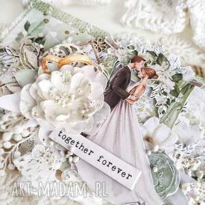 Prezent Koperta ślubna, ręcznie robiona kartka