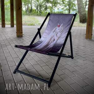leżak drewniany rabbit queen, krzesło fotel plaża, ogrodowy