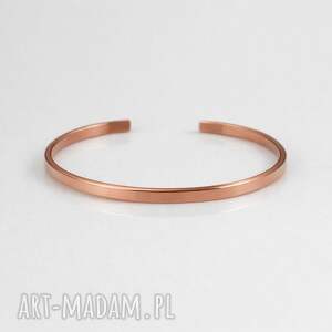 caltha prosta - miedziana bransoletka 2512 04 iii męska biżuteria, cienka