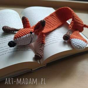 szydełkowa zakładka do książki lis - minimis