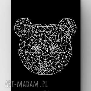 life fetish design panda black A3 dom, grafika, poster outline, zoo