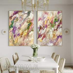 unikalny, obrazy zestaw 100x70 cm na płótnie, plotnie