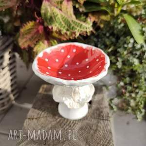 Grzybek ceramiczny - ręcznie robiona miseczka na prezent