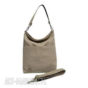 Duża torba miejska Classic XL wodoodporna kolor jasny beż