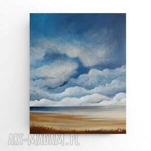 NA PLAŻY obraz akrylowy formatu 50/40 cm, pejzaż