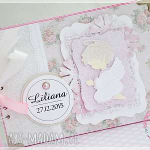 ręczne wykonanie scrapbooking albumy album na chrzest święty