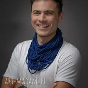 NASZYJNIK DZIANINOWY - GRANATOWY (UNIKSEX) szal, oryginalny