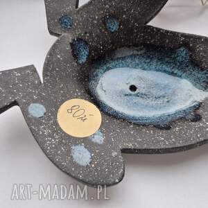 Ceramiczna mydelniczka cer, pre, kol, żaba, ła