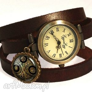 time lord seal - zegarek / bransoletka na skórzanym pasku doctor, who