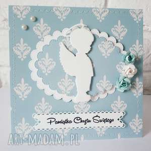 handmade scrapbooking kartki pamiątka chrztu świętego