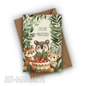 kartka urodzinowa dla dziecka - sto lat maluszku, maluszka